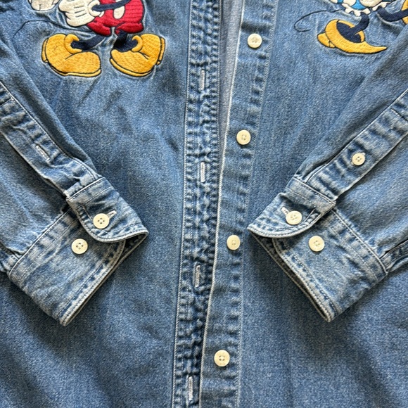 Disney Store Vintage Mickey Minnie Jean Shirt - Picture 4 of 6